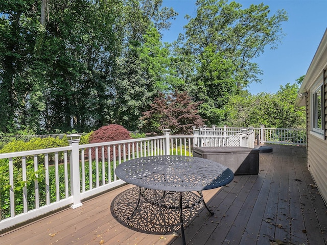 1 Barry Dr, Glen Cove, NY 11542 - view of wooden terrace