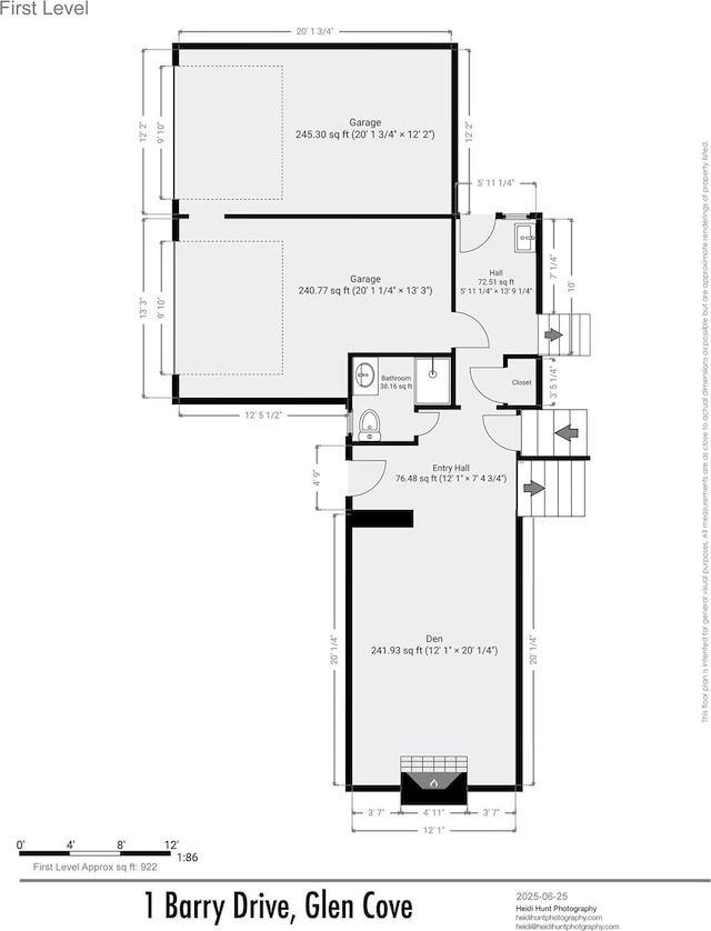 1 Barry Dr, Glen Cove, NY 11542 - view of floor plan / room layout