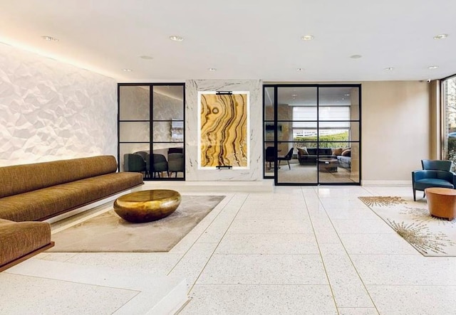 66-36 Yellowstone Blvd Unit 4F, Forest Hills, NY 11375 - common area with expansive windows and recessed lighting