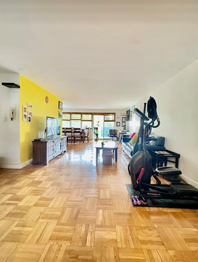 66-36 Yellowstone Blvd Unit 4F, Forest Hills, NY 11375 - living room with baseboards