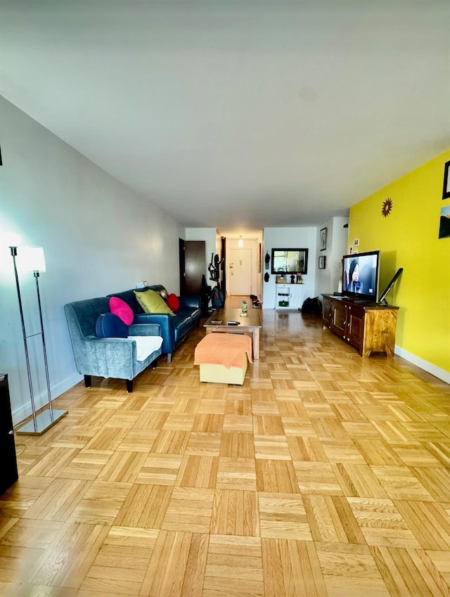 66-36 Yellowstone Blvd Unit 4F, Forest Hills, NY 11375 - living area featuring baseboards