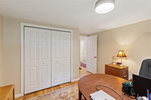 1 Hawthorne Ct, North Salem, NY 10560 - office area with light wood-style flooring and baseboards