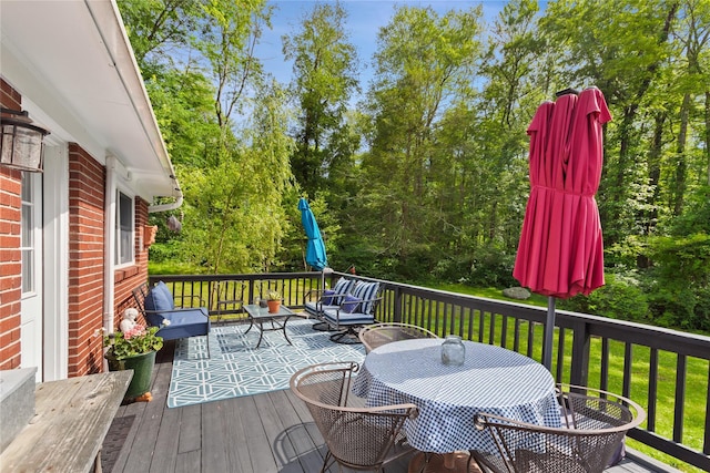 1 Hawthorne Ct, North Salem, NY 10560 - deck featuring a yard