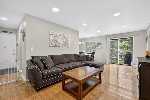 129 Main St Unit D12, Cornwall, NY 12518 - living room featuring light wood-style floors and recessed lighting