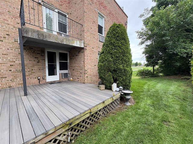 596 Broadway Unit 10A, Lynbrook, NY 11563 - wooden terrace featuring a lawn