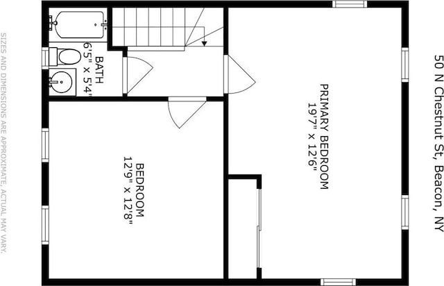 50 N Chestnut St, Beacon, NY 12508 - view of room layout