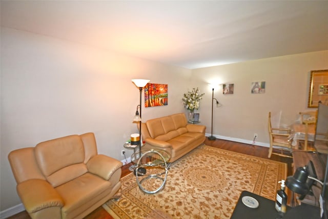 221 Middle Neck Rd Unit I-3, Great Neck, NY 11021 - living area featuring wood finished floors and baseboards