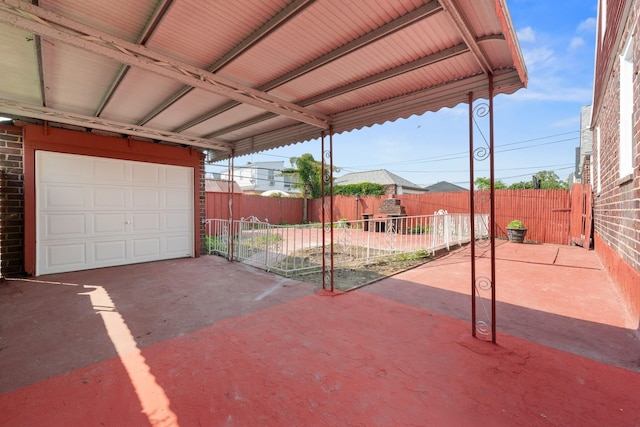 131-36 Francis Lewis Blvd, Laurelton, NY 11413 - fenced backyard with a garage