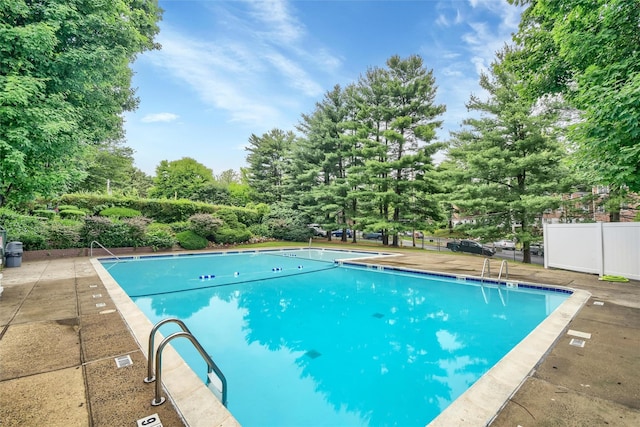182 Pinewood Rd Unit 28, Hartsdale, NY 10530 - community pool with view of wooded area