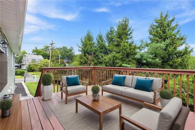 52 Broadway, Piermont, NY 10968 - deck with an outdoor hangout area