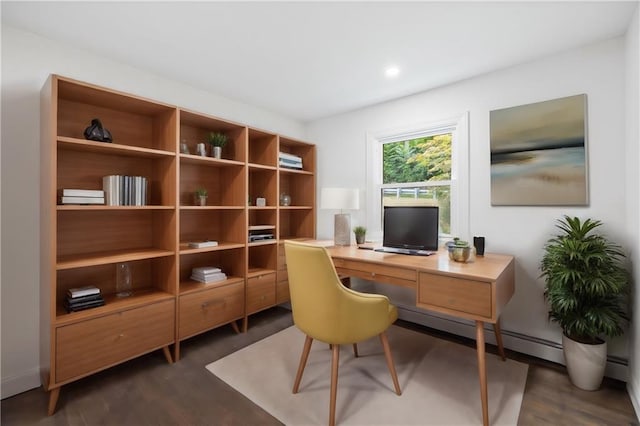 52 Broadway, Piermont, NY 10968 - office space featuring dark wood-type flooring and recessed lighting
