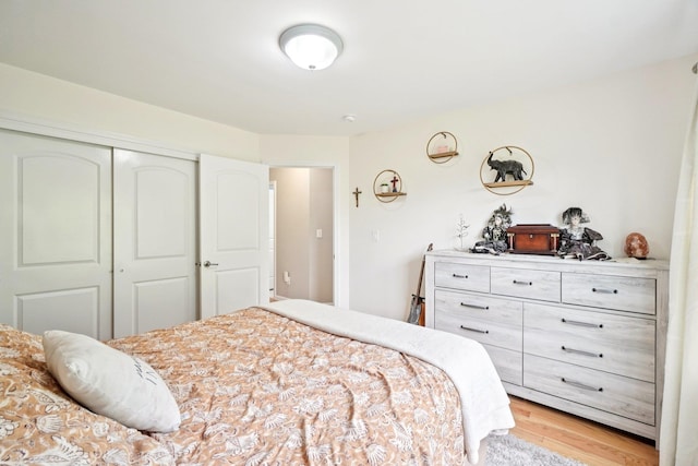 2602 Hawthorn Way, New Windsor, NY 12553 - bedroom featuring light wood-style flooring and a closet
