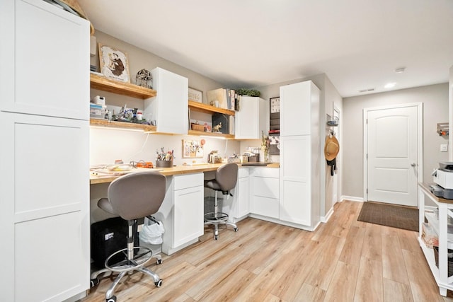 2602 Hawthorn Way, New Windsor, NY 12553 - home office featuring built in desk, light wood-style floors, and recessed lighting