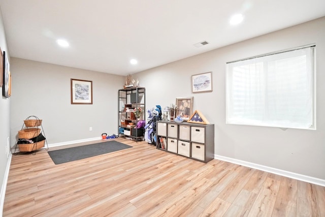 2602 Hawthorn Way, New Windsor, NY 12553 - recreation room featuring light wood-style floors and recessed lighting
