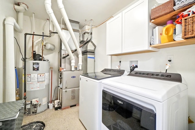 2602 Hawthorn Way, New Windsor, NY 12553 - washroom with water heater, washer and dryer, and cabinet space