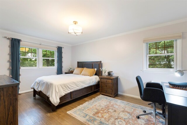8 Sylvan Ln, Scarsdale, NY 10583 - bedroom with crown molding and wood finished floors