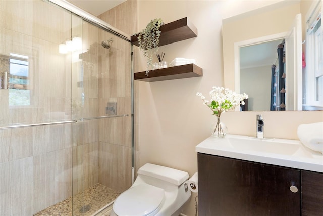 8 Sylvan Ln, Scarsdale, NY 10583 - bathroom with vanity and a shower stall