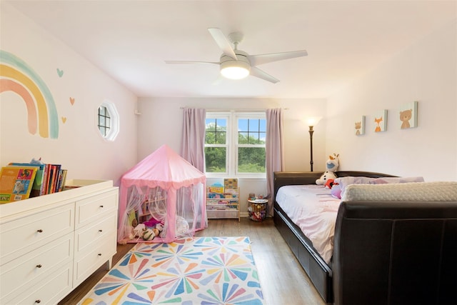8 Sylvan Ln, Scarsdale, NY 10583 - bedroom with wood finished floors and ceiling fan