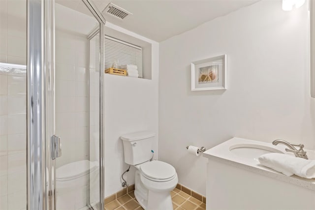 8 Sylvan Ln, Scarsdale, NY 10583 - bathroom featuring a shower stall, vanity, and tile patterned floors
