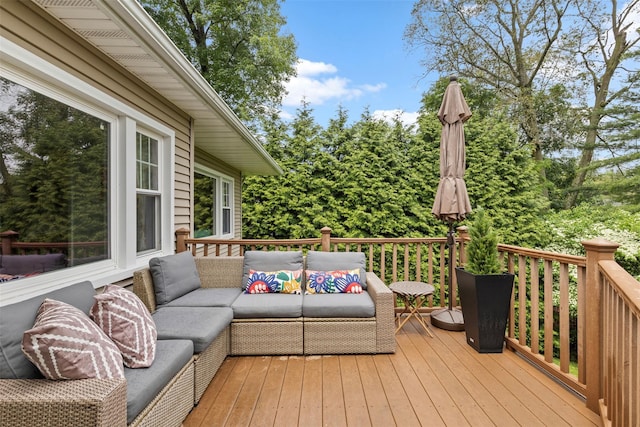 8 Sylvan Ln, Scarsdale, NY 10583 - wooden terrace featuring an outdoor hangout area