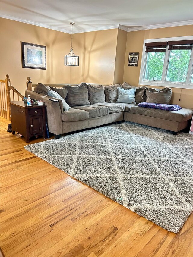 3 Malmac Ct, West Islip, NY 11795 - living area featuring crown molding and wood finished floors