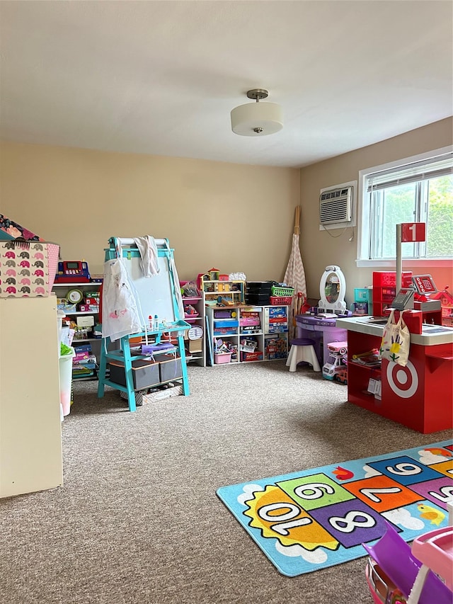 3 Malmac Ct, West Islip, NY 11795 - recreation room featuring a wall unit AC and carpet floors