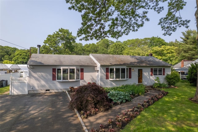 805 Canal Rd, Mount Sinai, NY 11766 - single story home featuring asphalt driveway and crawl space
