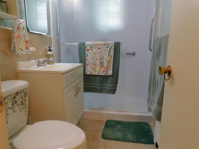 1879 Crompond Rd Unit # D15, Peekskill, NY 10566 - full bathroom featuring a stall shower, vanity, and tile patterned flooring