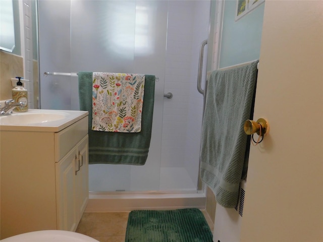 1879 Crompond Rd Unit # D15, Peekskill, NY 10566 - full bath with a shower stall, vanity, and tile patterned flooring