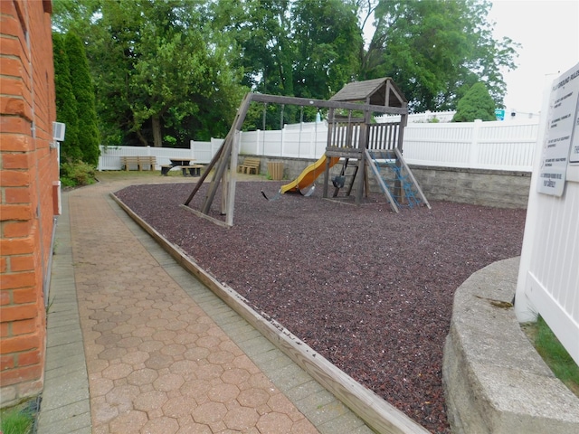 1879 Crompond Rd Unit # D15, Peekskill, NY 10566 - view of jungle gym with a fenced backyard