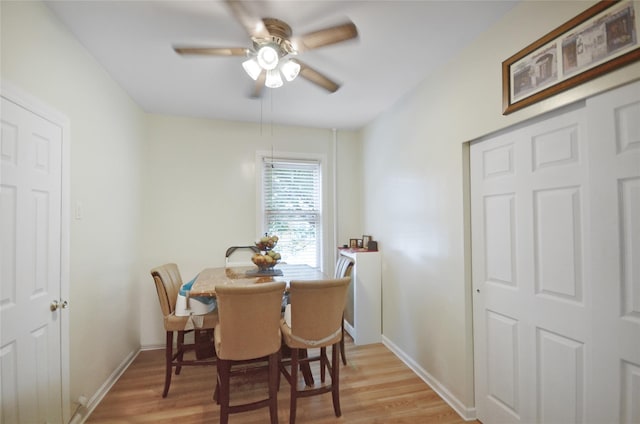3070 Lasalle Ave, Bronx, NY 10461 - dining area featuring a ceiling fan and light wood-type flooring