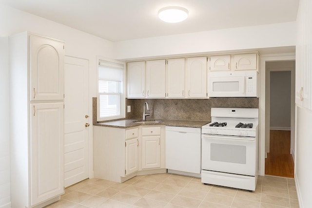 26 Sherman Rd, Farmingdale, NY 11735 - kitchen featuring white appliances and light tile patterned floors