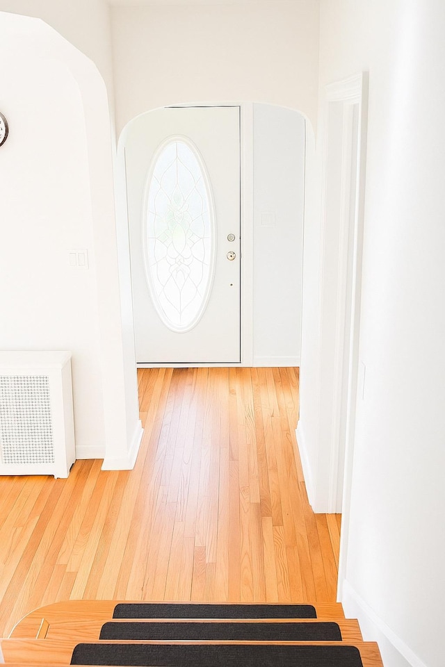 26 Sherman Rd, Farmingdale, NY 11735 - entrance foyer featuring hardwood / wood-style flooring and baseboards