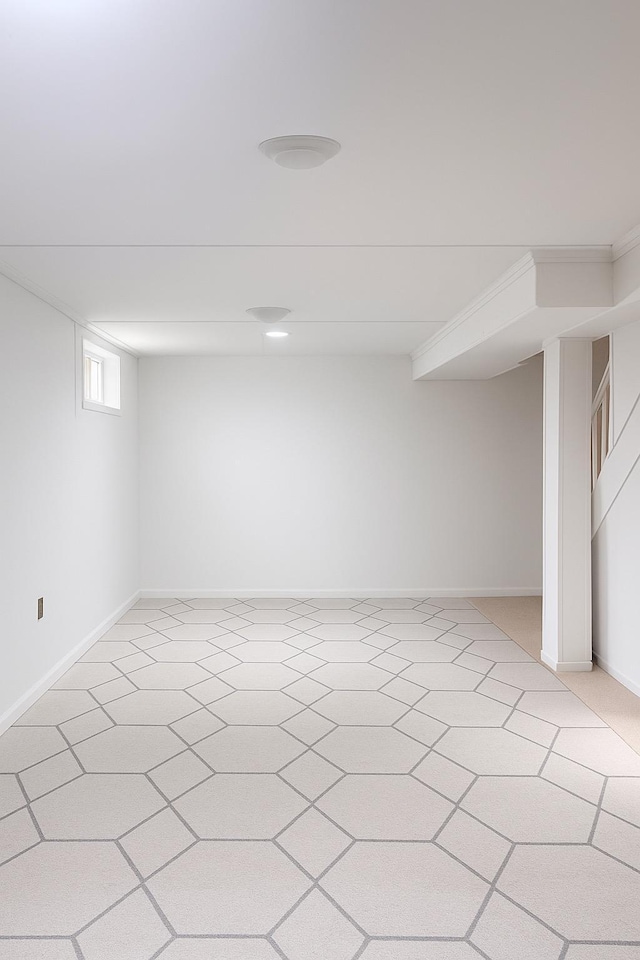 26 Sherman Rd, Farmingdale, NY 11735 - basement featuring baseboards