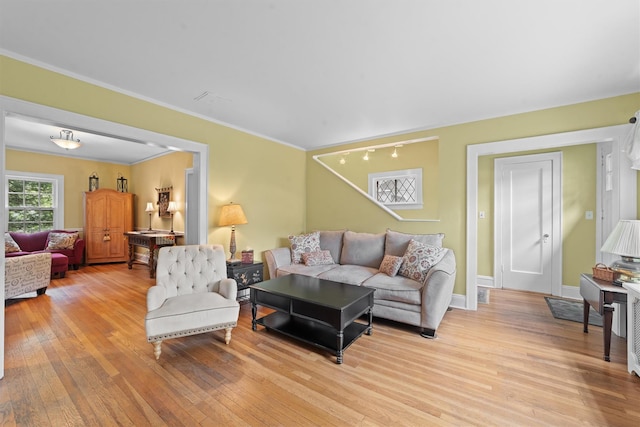 10 Wiltshire St, Bronxville, NY 10708 - living area with light wood-type flooring and ornamental molding
