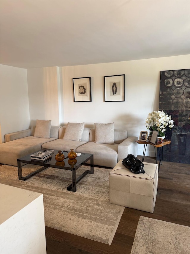 18-05 215th St Unit 2G, Bayside, NY 11360 - living room featuring wood finished floors
