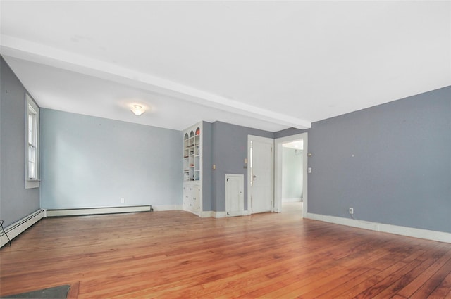 28 Gobblers Knob Rd, Pawling, NY 12564 - empty room with wood-type flooring and a baseboard radiator
