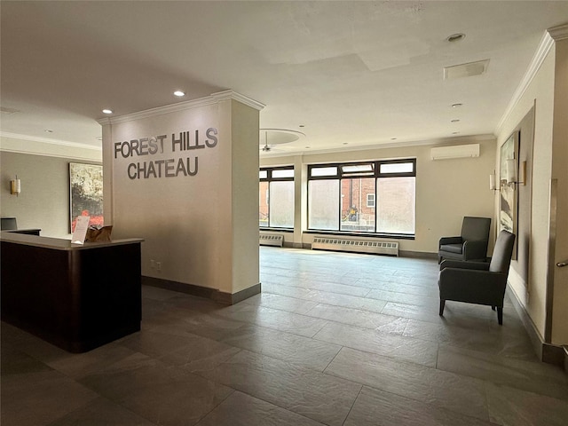 58-03 Calloway St Unit 3Ee, Corona, NY 11369 - reception with crown molding and recessed lighting