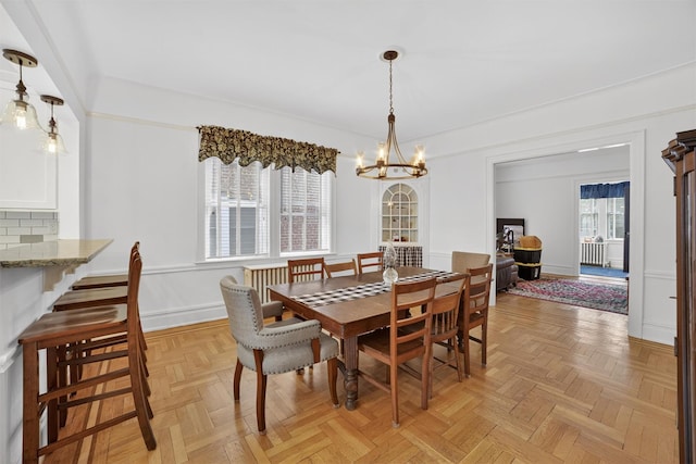 131 E 238th St, Bronx, NY 10470 - dining area with a chandelier