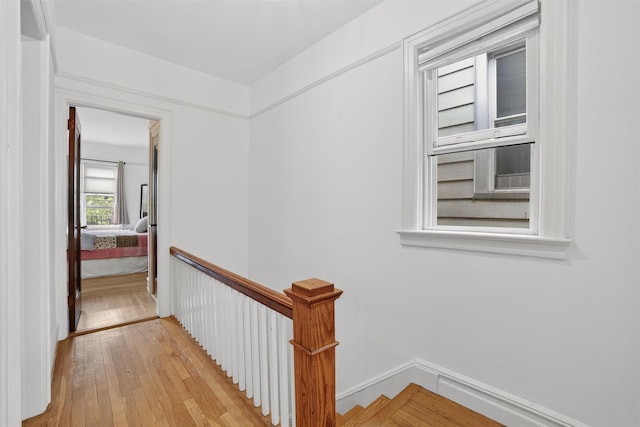 131 E 238th St, Bronx, NY 10470 - corridor with an upstairs landing and light wood-type flooring