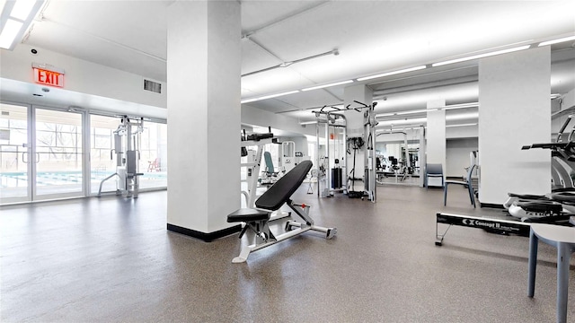 2500 Johnson Ave Unit 4L, Bronx, NY 10463 - gym with baseboards