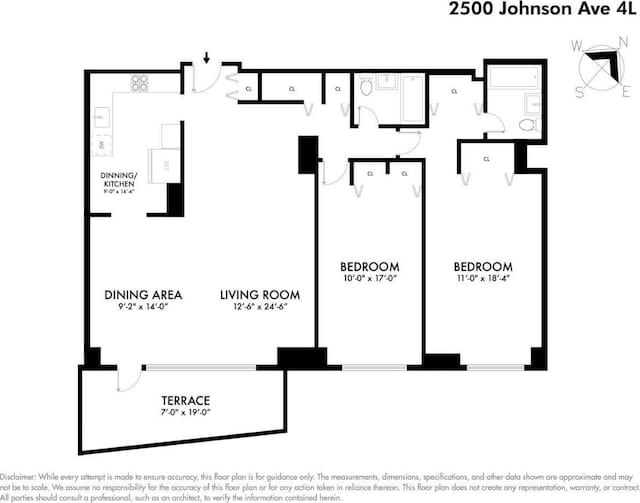 2500 Johnson Ave Unit 4L, Bronx, NY 10463 - view of property floor plan