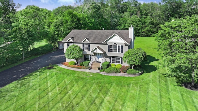 450 Mt Orange Rd, Middletown, NY 10940 - view of front facade featuring a chimney and a front yard