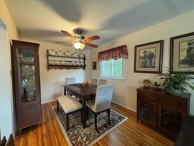 20 Bayberry Rd, Ronkonkoma, NY 11779 - dining room featuring a ceiling fan and wood finished floors