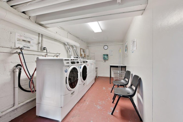 129-1 S Highland Ave Unit B6, Ossining, NY 10562 - communal laundry room with separate washer and dryer