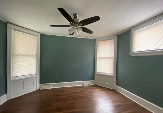306 Church St, Poughkeepsie, NY 12601 - empty room featuring wood finished floors and ceiling fan