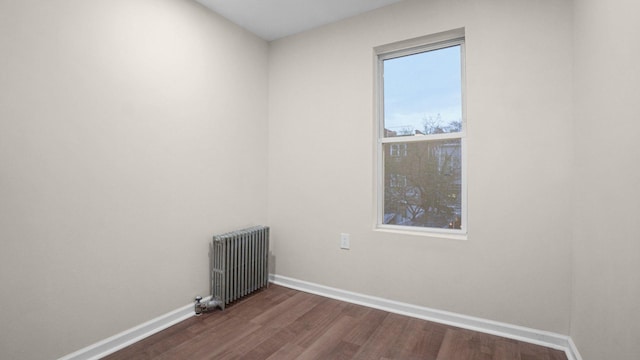 868 Morris Park Ave, Bronx, NY 10462 - unfurnished room with radiator and dark wood-style floors