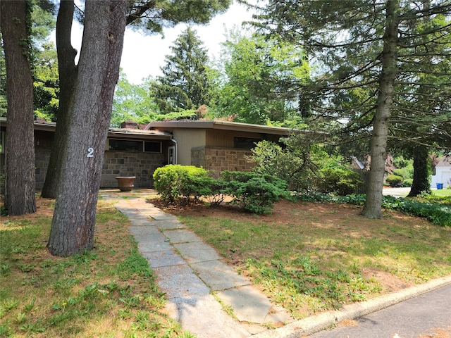 2 High Pne, Glen Cove, NY 11542 - view of front of home featuring stone siding