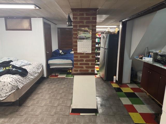 33-42 70th St, Jackson Heights, NY 11372 - bedroom with freestanding refrigerator