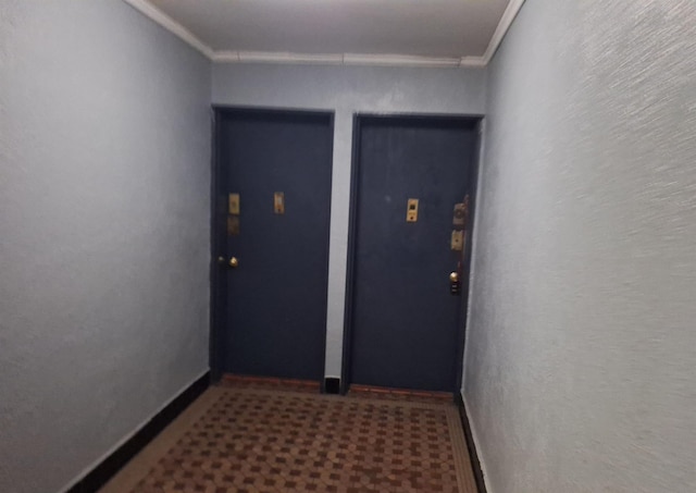 2866 Marion Ave Unit 4C, Bronx, NY 10458 - hallway featuring crown molding and carpet